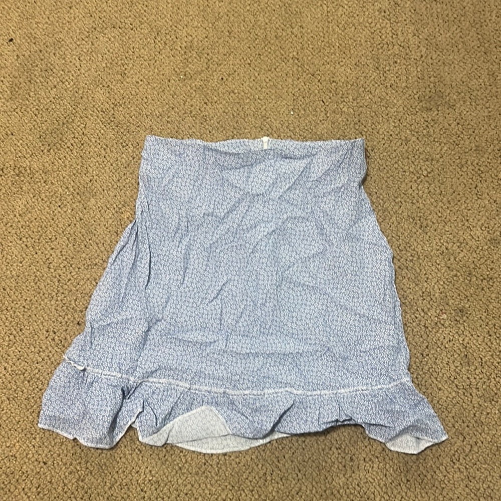 A Brandy Melville blue floral skirt